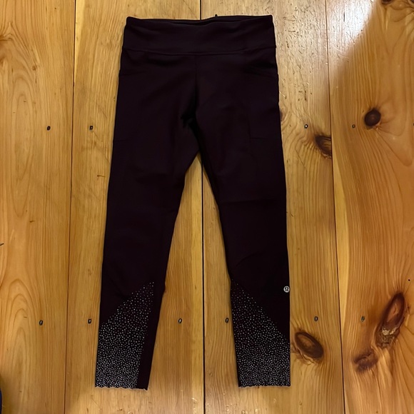Deep Purple Reflective Lululemon Leggings - Picture 5 of 7